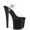 Pleaser - ENCHANT708 Ankle strap sandal, Pole dance shoes - Black Product image